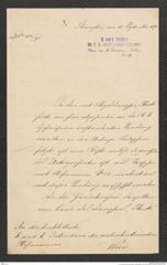 k.k. naturhistorisches Hofmuseum, Intendanzakten 1885-1896 (Hauer), Aktenzahl Z.28/1893, Seite 1
